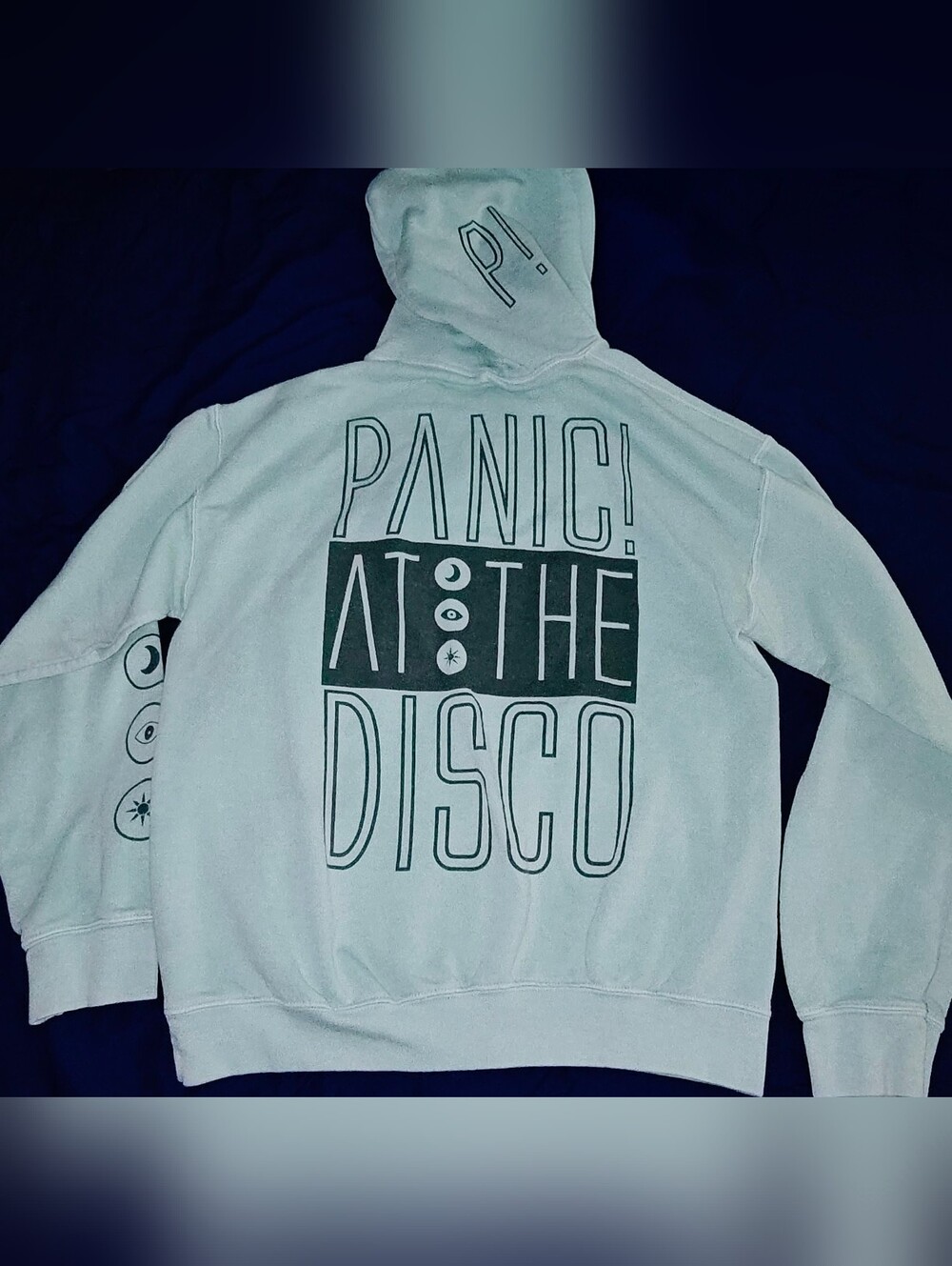 Panic! At The Disco Graphic Hoodie  Mint & Gray  -Band Hoodie